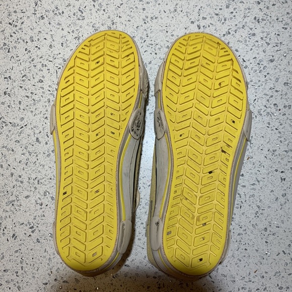 VINTAGE CONVERSE HIGHTOP SCHOOL BUS YELLOW KIDS SHOES size 13 - Picture 5 of 8